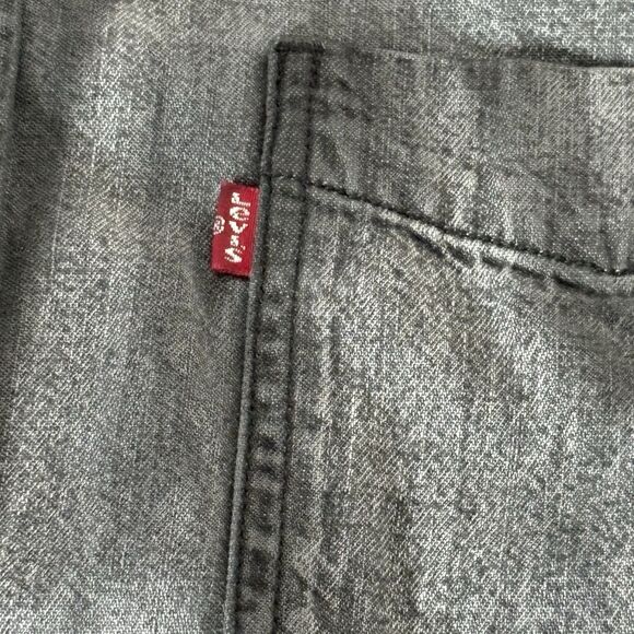 Levi’s Standard Shirt Mens XL Charcoal, Gray Denim-Look Core Workwear. - Picture 3 of 10